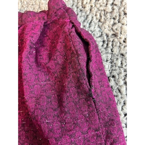 Women's Vintage Bagatelle Maroon Pencil Skirt Size 4 - Picture 2 of 6